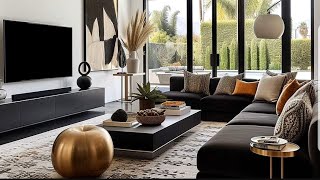 BLACK LIVINGROOM DECOR IDEAS| WAYS TO DESIGN AND DECORATE BLACK