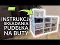 Pudełko na buty - jak złożyć organizer na obuwie - krok po kroku