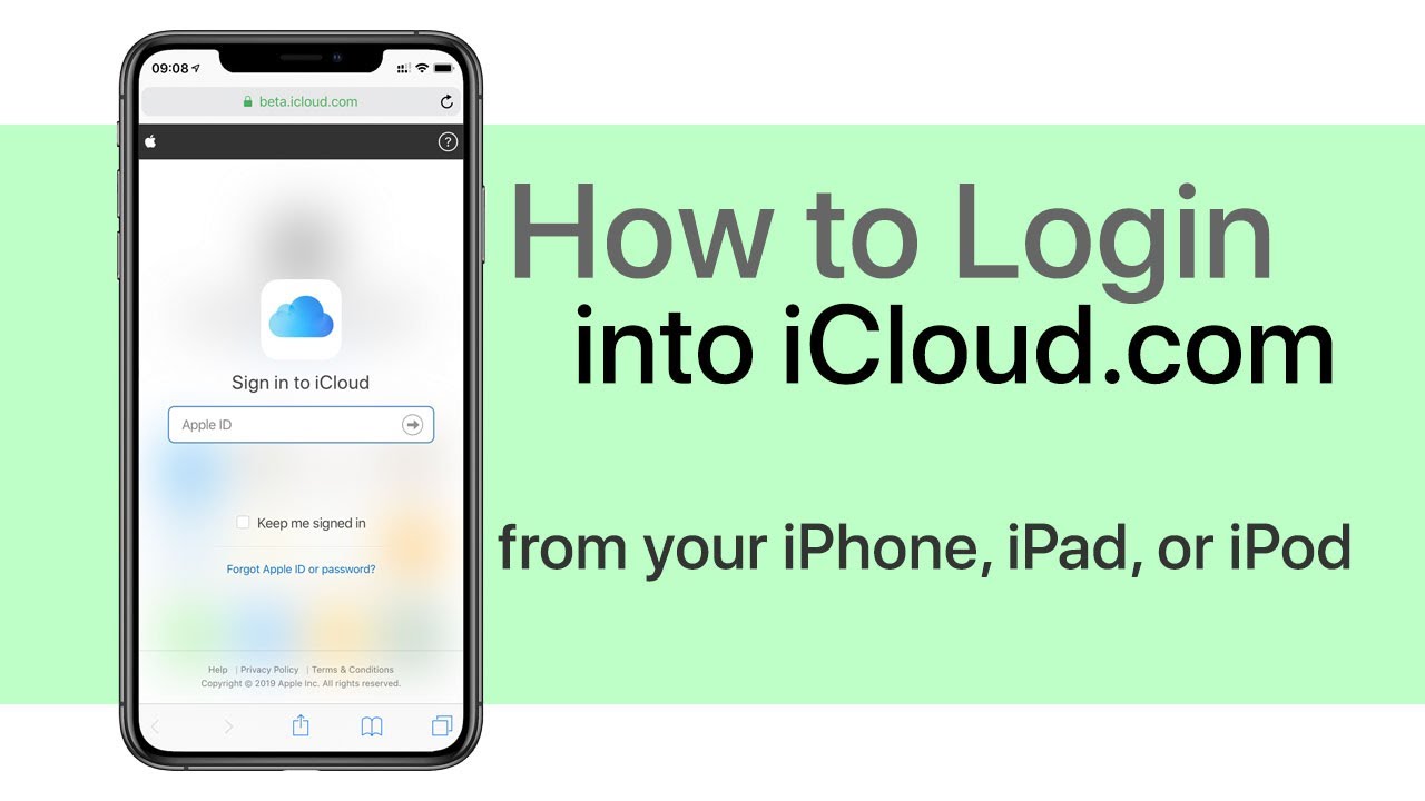 How to Login Into iCloud.com on iPhone or iPad - YouTube