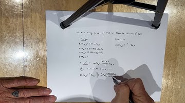 Converting Moles of Water to Grams of H2O