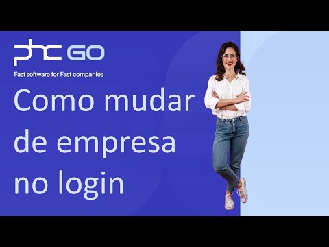 Como mudar de empresa no Login do PHC GO