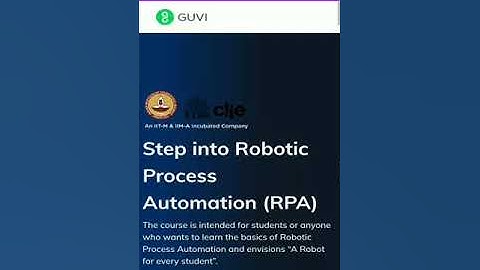 Steps to get certificate of Robotic process automation by skillathon