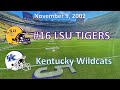 November 9, 2002 - The Bluegrass Miracle - #16 LSU vs Kentucky - SEC Rewind