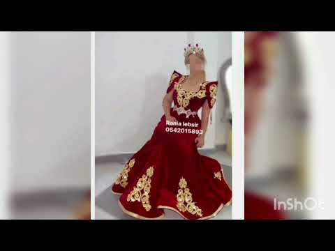 قنادر طرز عراسي روعة 2023 قندورة عنابية