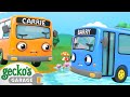 Baby Bus Pond Splash Rescue | Gecko&#39;s Garage | Cartoons For Kids | Toddler Fun Learning