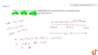 If P(z) is a variable point and `A(z_1)and B(z_2)` are the two fixed points in the argand plane