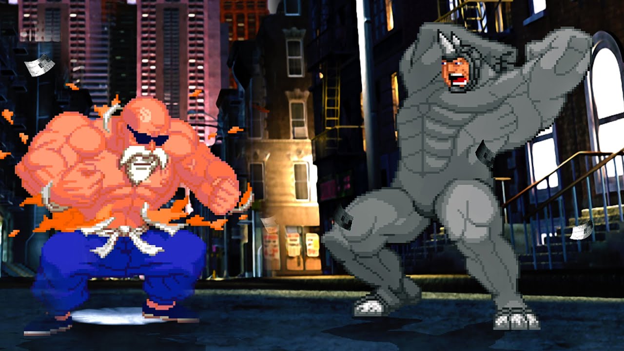 Master Roshi Vs Roshi Master Roshi Vs. Rhino - Rumble Force - YouTube