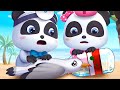 Bayi Panda Menjadi Penyelamat Untuk Hewan Laut | Lagu Anak-anak | BabyBus Bahasa Indonesia