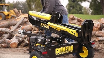 Champion 27-Ton Horizontal/Vertical Full Beam Gas Log Splitter with Auto Return (Model 100424 v2)