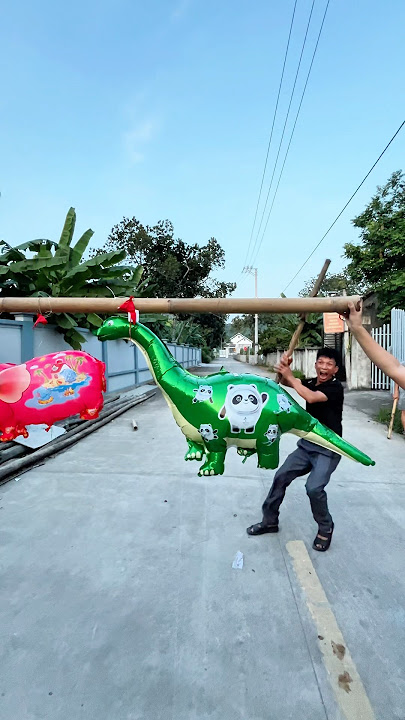 Small Village vs. Dinosaur – Who Will Win?#Food #dinosaur