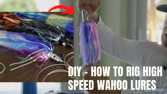 How To Rig a Wahoo Lure for High Speed Trolling - Fathom Offshore fishing  lures 
