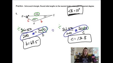 PreCalc 4.7 Part 1 - Law of Sines 2018
