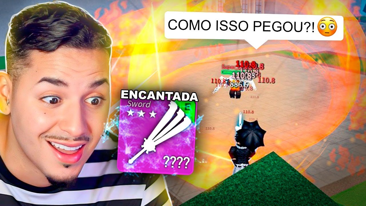 ENCANTEI A ESPADA COM MAIS DANO DO BLOX FRUITS E ...