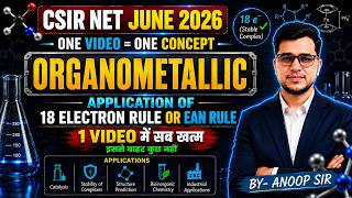 Application of 18 Electron Rule & EAN Rule | One Video = One Concept | CSIR NET June 2026 |GATE 2027