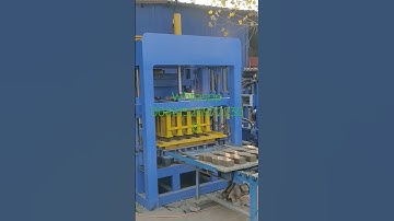 key shape cement interlock pavement stones making machine by GiantLin block maker #shorts