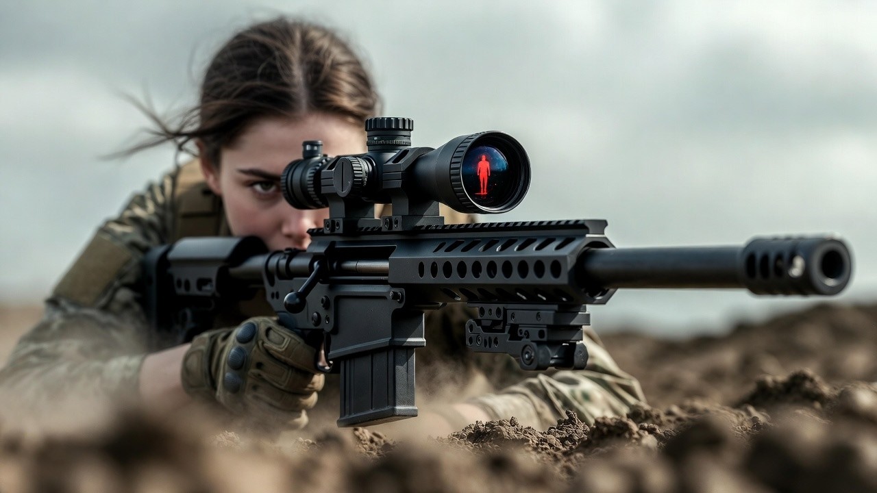 “Any Snipers Here?” He Shouted — Then a Silent Girl Raised a Rifle and Changed the Battle
