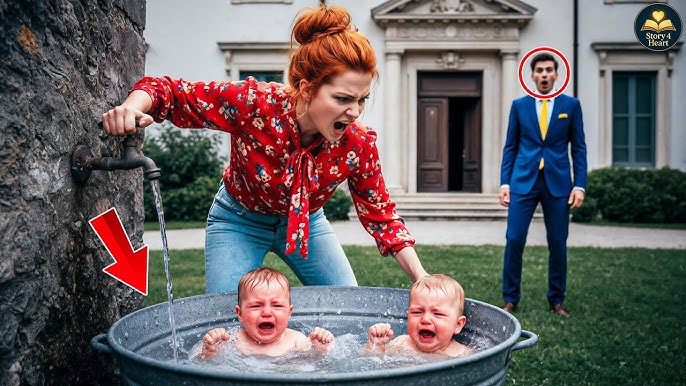 Millionaire Shocked When He Sees New Wife Bathing Twins In Cold Water… The Truth  Outrages Everyone… - YouTube