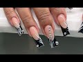 Long Square French 90s Inspired Nails | Gel X