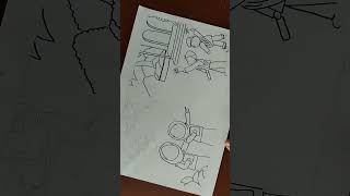 Sketsa gambar tema Ramadhan. #ramadhan #drawing #gambar #mewarnai #shortvideo #youtubeshorts