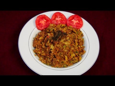 Cabbage Masala Fry (Cabbage Kasa) Recipe Video - PriyasRasoi.Com
