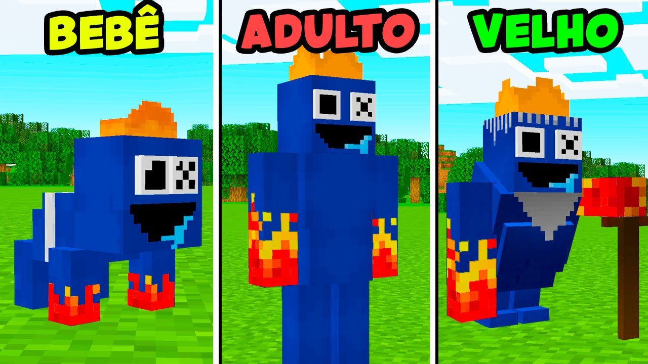 CICLO DE VIDA DO ATHOS AZUL BABÃO NO MINECRAFT
