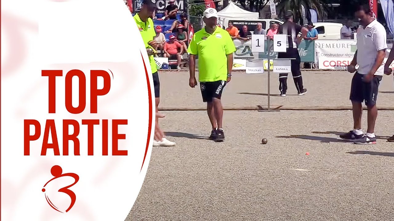 Beau Quart ROCHER vs T MOLINAS International à pétanque de Bastia 2019