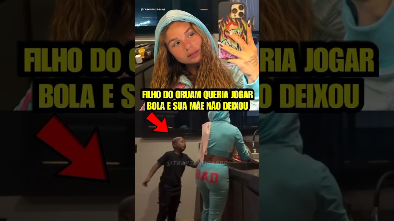 Filho do Oruam queria jogar bola e sua mãe não deixou 