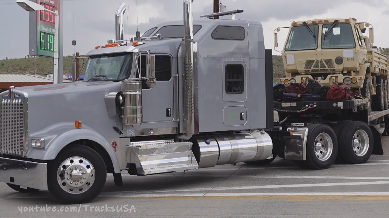 Trucks USA Truck Spotting | Peterbilt Kenworth Military others | Arizona