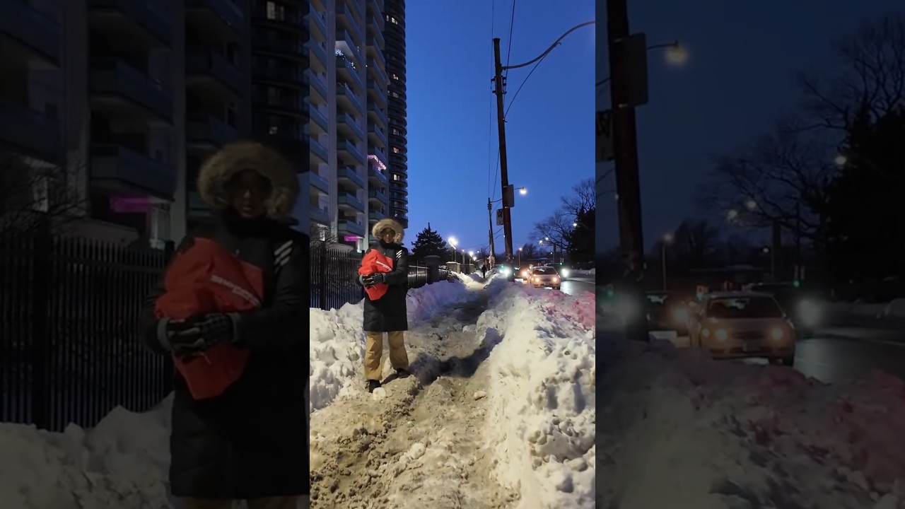 Ужасное состояние тротуаров в Торонто спустя неделю после снегопада.