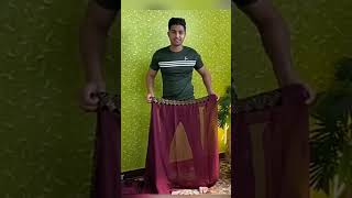 Boy Wearing Saree , लडक बन लडक Challenge Accepted,