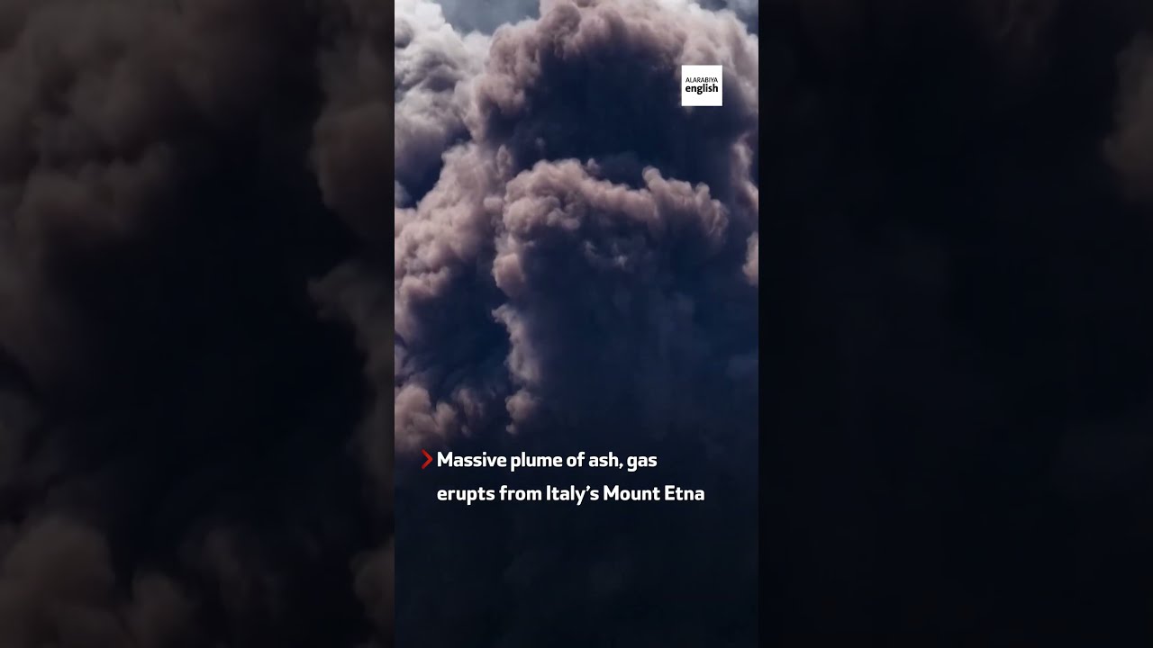 Massive Plume Of Ash Erupts From Mount Etna