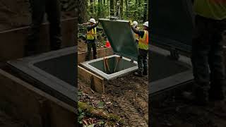 Building a Secret Underground Forest Hideout 🌲🏕️ | Satisfying Timelapse Reel