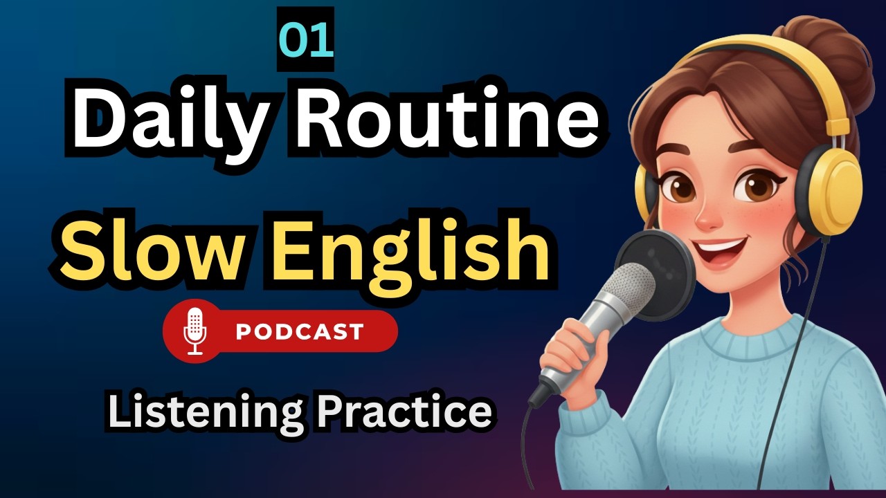 Daily Routine in English | Daily Routine in English | Slow and Easy ...