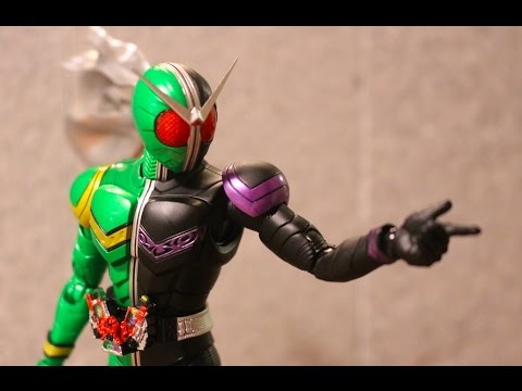 masked rider saban S.H.Figuarts 真骨彫 仮面ライダーW(ダブル)参上!サイクロンジョーカー!ストップモーション Masked Rider Double stop motion