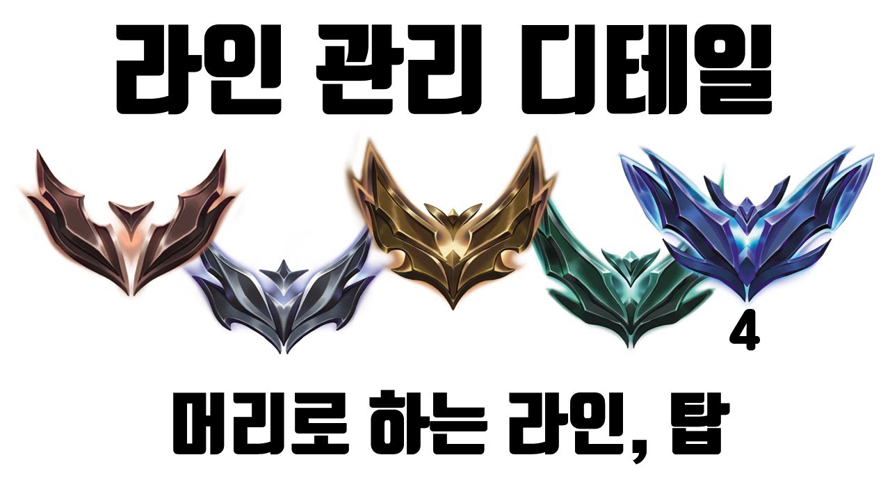 [롤 디테일] 하위티어 필수 시청, 롤 탑 라인관리 방법