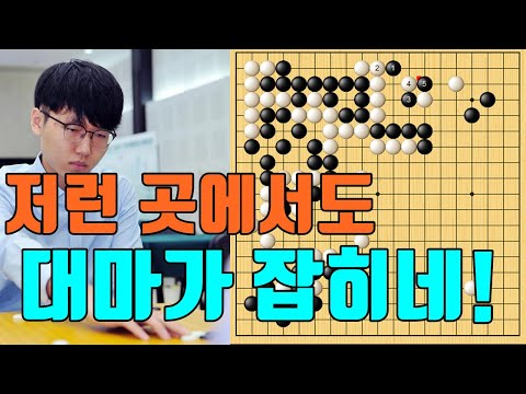 한밤중에 벌어진 신진서의 <strong>대마사냥</strong>! [5.31슈퍼매치] 신진서 vs 장웨이제