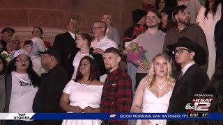Local couples start Valentine's Day off right, get married at midnight