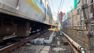JR中央.総武緩行線E231-500番台ミツA524編成津田沼駅発車。