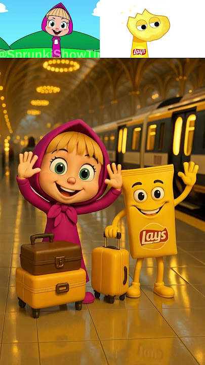 Lay's Chips & Masha Miss the Train” “From Smiles to Tears 😢 |