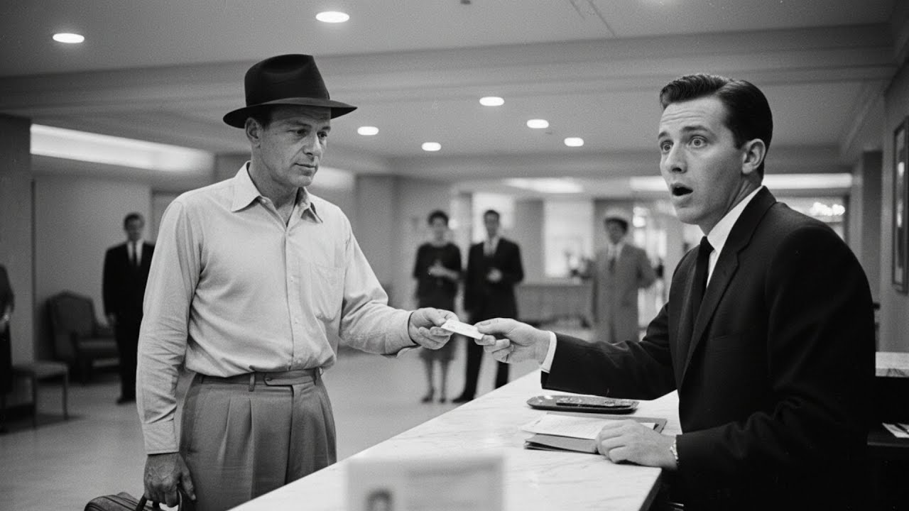 Hotel Receptionist Mocked an Old Man in a Hat — Then Saw “Frank Sinatra” on His ID