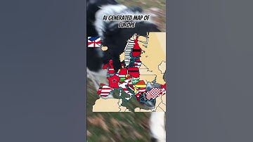 Ai generated map of  Europe