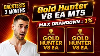Gold Hunter V8 EA MT5 Review | Equity drawdown 1% | FX STORE EA
