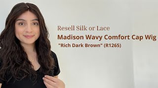 Lightly Worn Wig - Madison Wavy Comfort Cap Wig, Rich Dark Brown (R1265)