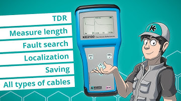 Easy TDR localisation of cable faults with the KE2100 Time Domain Reflectometer