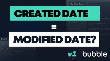 Does "created date" = "modified date" for new database entries in Bubble.io?