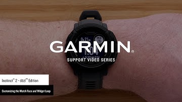Support: Instinct® 2 - dēzl™ Edition Watch Face and Widget Loop Customization