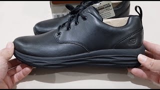 autobiografía Mutuo lechuga Unboxing SKECHERS CLASSIC FIT HARSEN RELAGO 65759-BBK MENS OXFORD WALKING  SHOES (100% ASLI & RESMI) - YouTube