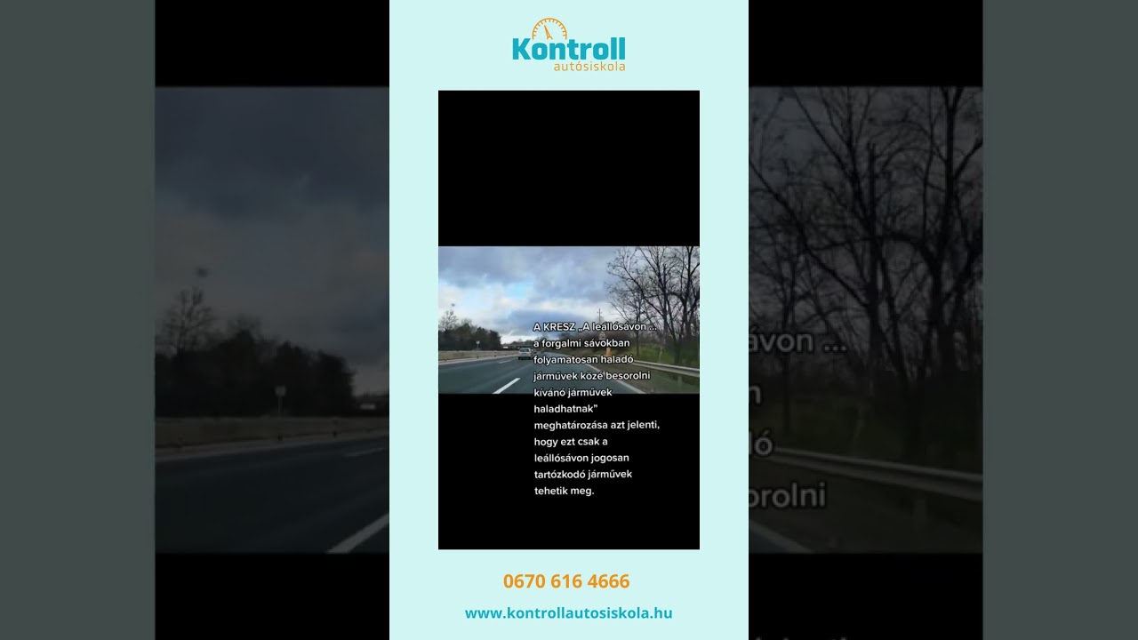 Autópályára felhajtás - csak semmi pánik! 😊