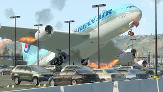 Very Late Lnding Of Heavy Plane Made It Totally Destroyed [Xp 11]