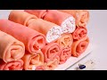 돌돌 말아먹는 수건 롤 크레이프 케이크 만들기 Roll crepe cake recipe